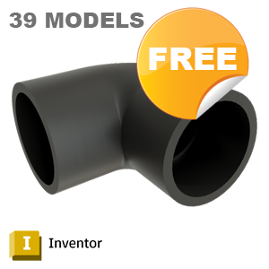 Spears 406/806 90° Elbow — Autodesk Inventor Model States (PVC/CPVC) [*.ipt]